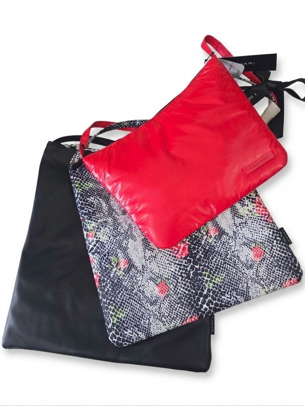 Tahari 3-Piece Modular Travel Crossbody Pouch Set